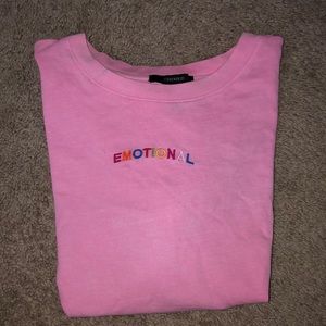 Forever21 “Emotional” crop top